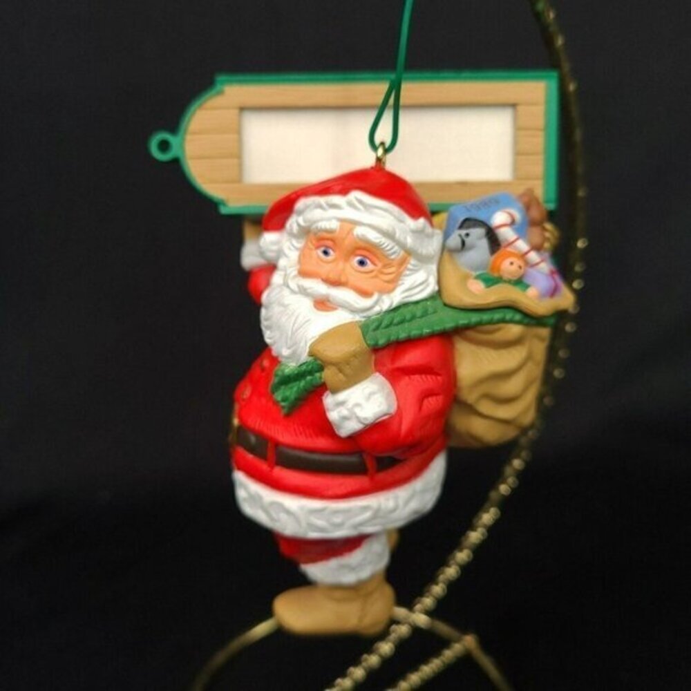 Hallmark Ornament Visit From Santa Christmas Collectors Club QXC580 Vintage 1989